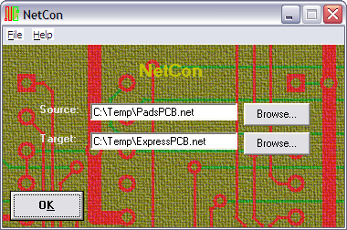 NetCon (for Windows) screen